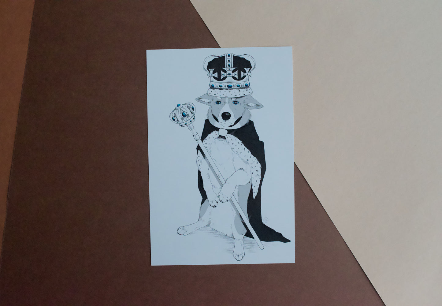 King Corgington Print