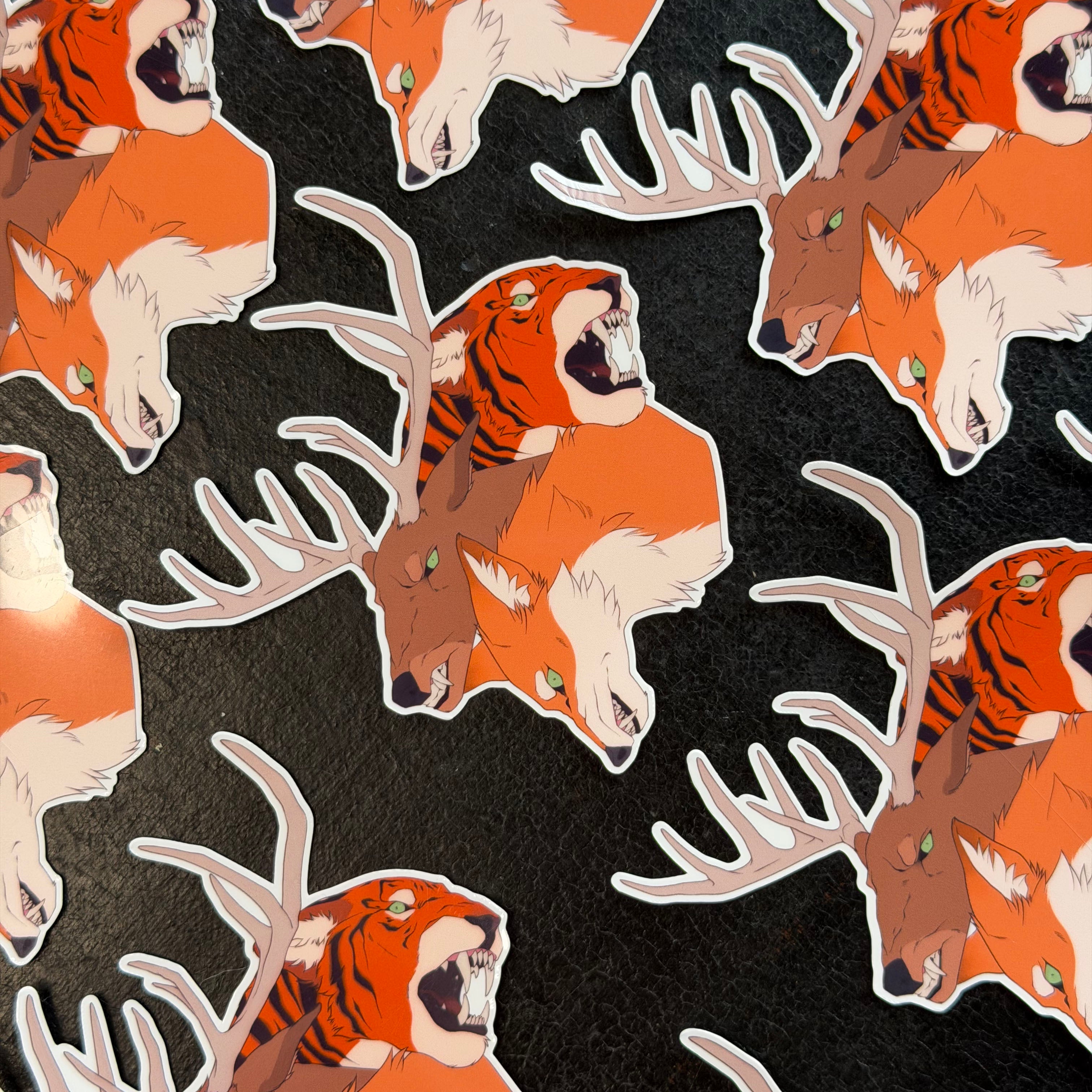 Fox Deer Tiger Sticker